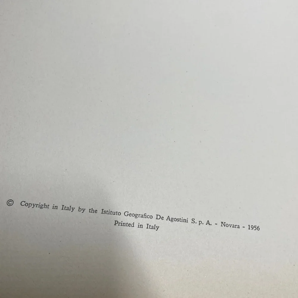 Leonardo Da Vinci Art Book 1956 Istituto Geografico De Agostini Printed in Italy
